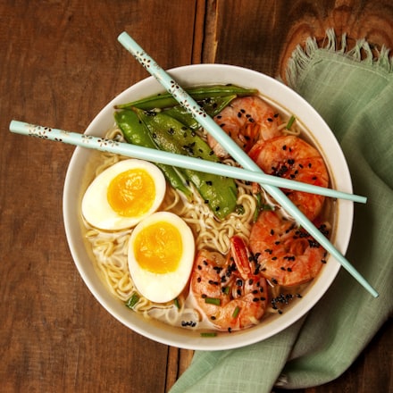 Miso ramen z jajcem